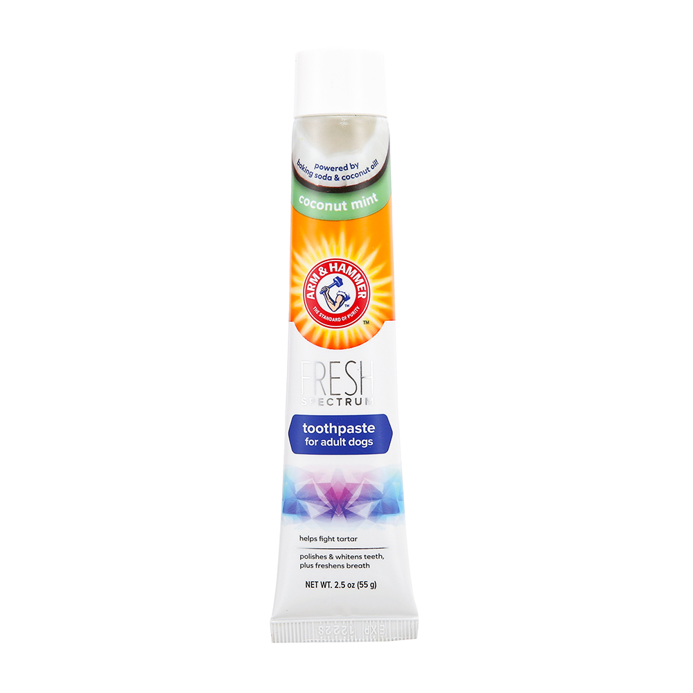 55g Arm & Hammer Brosse a dents + dentifrice - pour chie